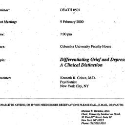 Announcements, 2000-02-09. ...