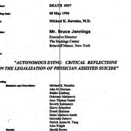 Minutes, 1996-05-08. Death,...