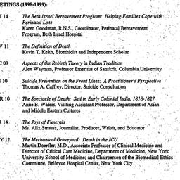 Schedules, Death, seminar 5...