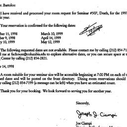 Correspondence, 1999-07-15....