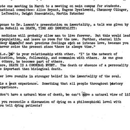 Minutes, 1974-11-13. Death,...