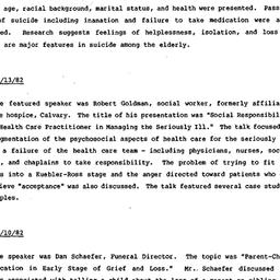 Minutes, 1982-11-10. Death,...