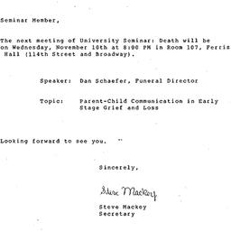 Announcements, 1982-10-28. ...