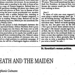 Handouts, 1996-10-09. Death...