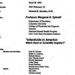 Minutes, 1997-02-12. Death,...