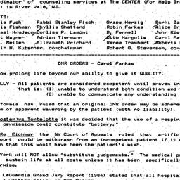 Minutes, 1986-05-07. Death,...
