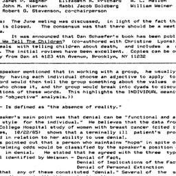 Minutes, 1986-03-19. Death,...