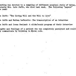 Minutes, 1978-04-12. Death,...