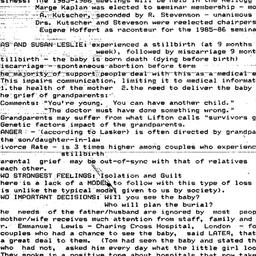 Minutes, 1985-04-09. Death,...