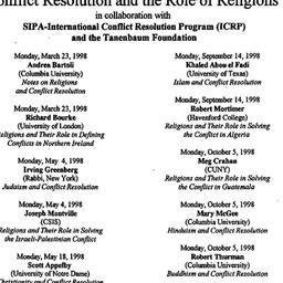 Schedules, Conflict Resolut...