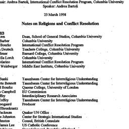 Minutes, 1998-03-23. Confli...