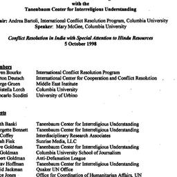 Minutes, 1998-10-05. Confli...
