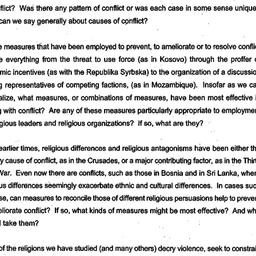 Handouts, 1998-10-19. Confl...
