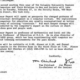Announcements, 1979-02-09. ...
