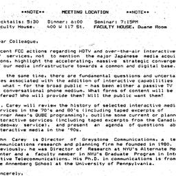 Announcements, 1991-01-24. ...