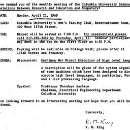 Correspondence, 1969-04-01....