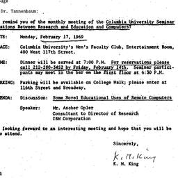 Correspondence, 1969-02-11....