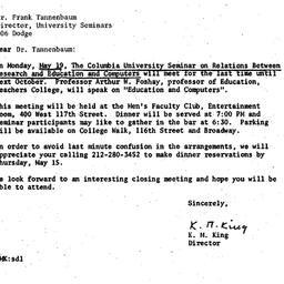 Correspondence, 1969-05-08....