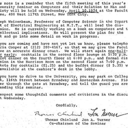 Announcements, 1974-04-02. ...