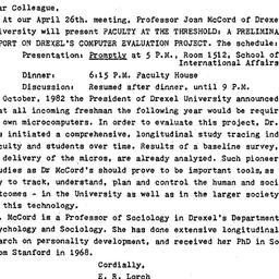 Announcements, 1984-04-16. ...