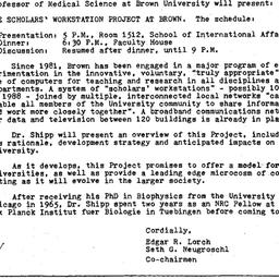 Announcements, 1984-05-05. ...