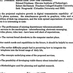 Announcements, 1987-02-19. ...