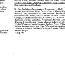 Minutes, 1995-03-15. Knowle...