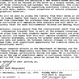 Announcements, 1994-10-26. ...