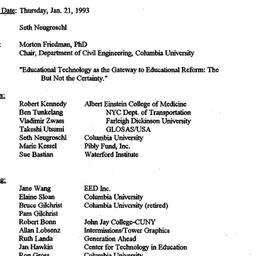 Minutes, 1993-01-21. Knowle...