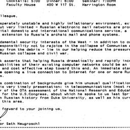 Announcements, 1992-09-24. ...
