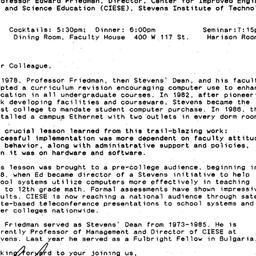 Announcements, 1993-04-22. ...