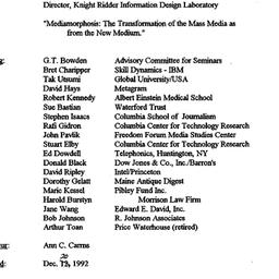 Minutes, 1992-12-02. Knowle...