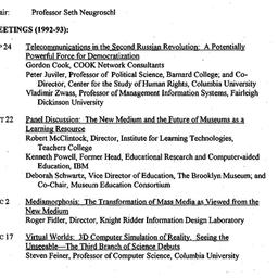 Schedules, Knowledge, Techn...