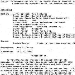 Minutes, 1992-09-24. Knowle...