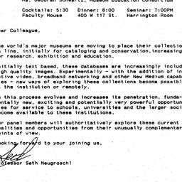 Announcements, 1992-10-22. ...