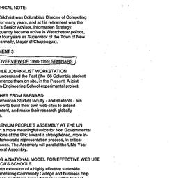 Announcements, 1999-12-02. ...