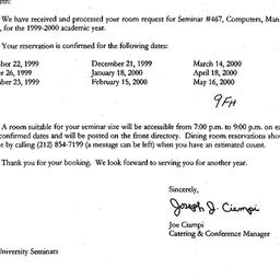 Correspondence, 2000-06-28....