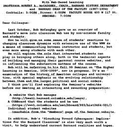 Announcements, 1999-10-26. ...