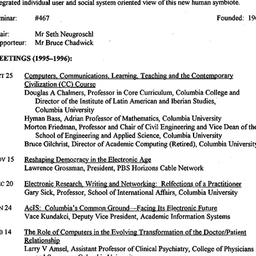 Schedules, Knowledge, Techn...