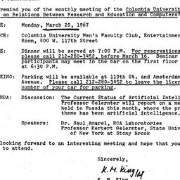 Correspondence, 1967-03-07....