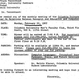 Correspondence, 1967-02-01....