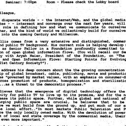 Announcements, 1998-04-15. ...