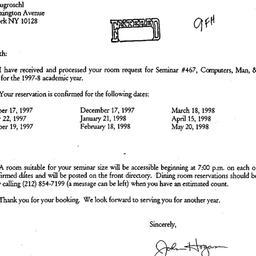 Correspondence, 1998-06-09....