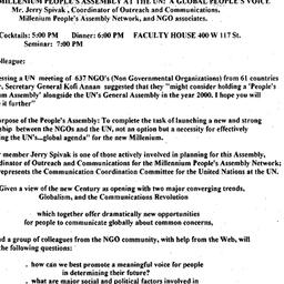 Announcements, 1998-12-16. ...