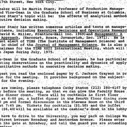 Announcements, 1974-11-08. ...