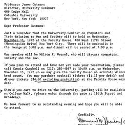 Correspondence, 1972-11-08....