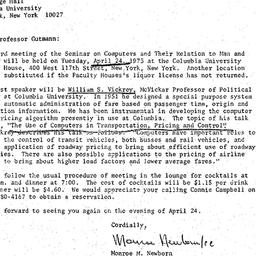 Correspondence, 1973-03-28....