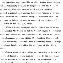 Minutes, 1991-10-01. Knowle...