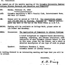 Correspondence, 1968-02-06....