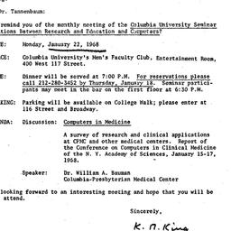 Correspondence, 1968-01-09....